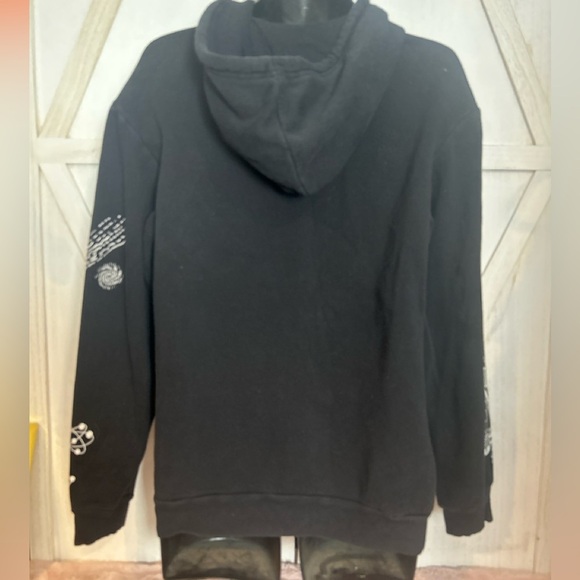 NASA Men’s Medium Hoodie – Black Graphic Space Shuttle Planets 0004 - Picture 5 of 6